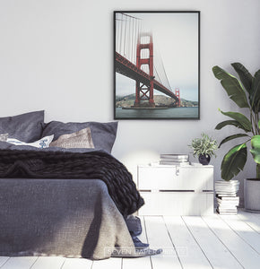 San-Francisco Golden Gate Water Level Poster Natural Colors