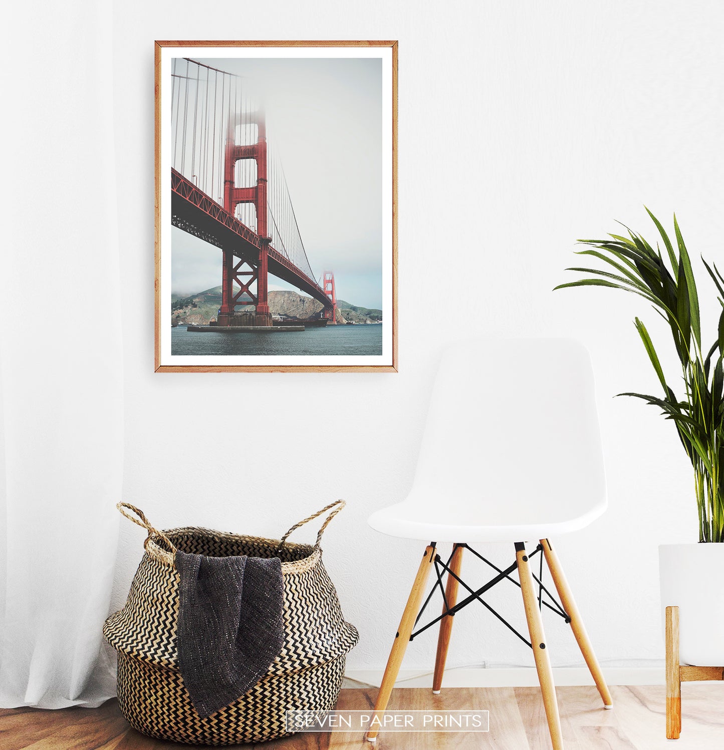 San-Francisco Golden Gate Water Level Poster Natural Colors