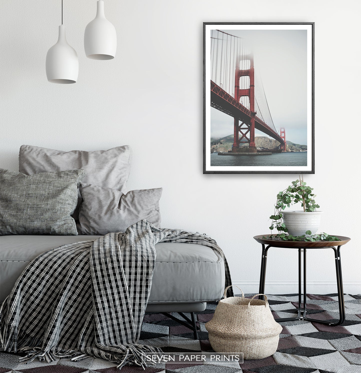 San-Francisco Golden Gate Water Level Poster Natural Colors