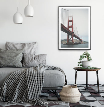 San-Francisco Golden Gate Water Level Poster Natural Colors