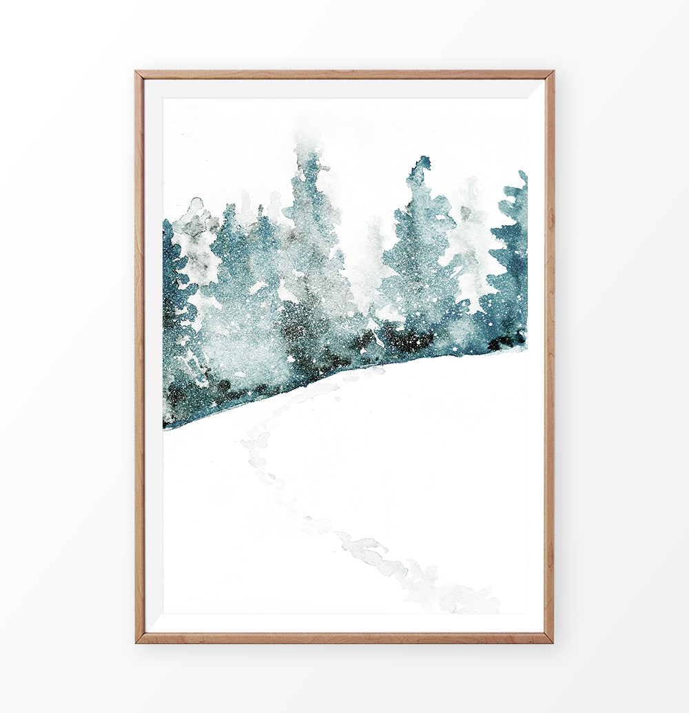Wooden-framed photo print