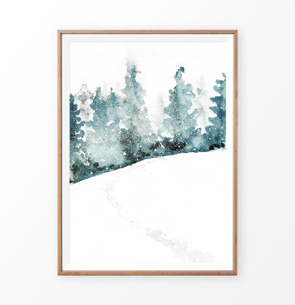 Wooden-framed photo print