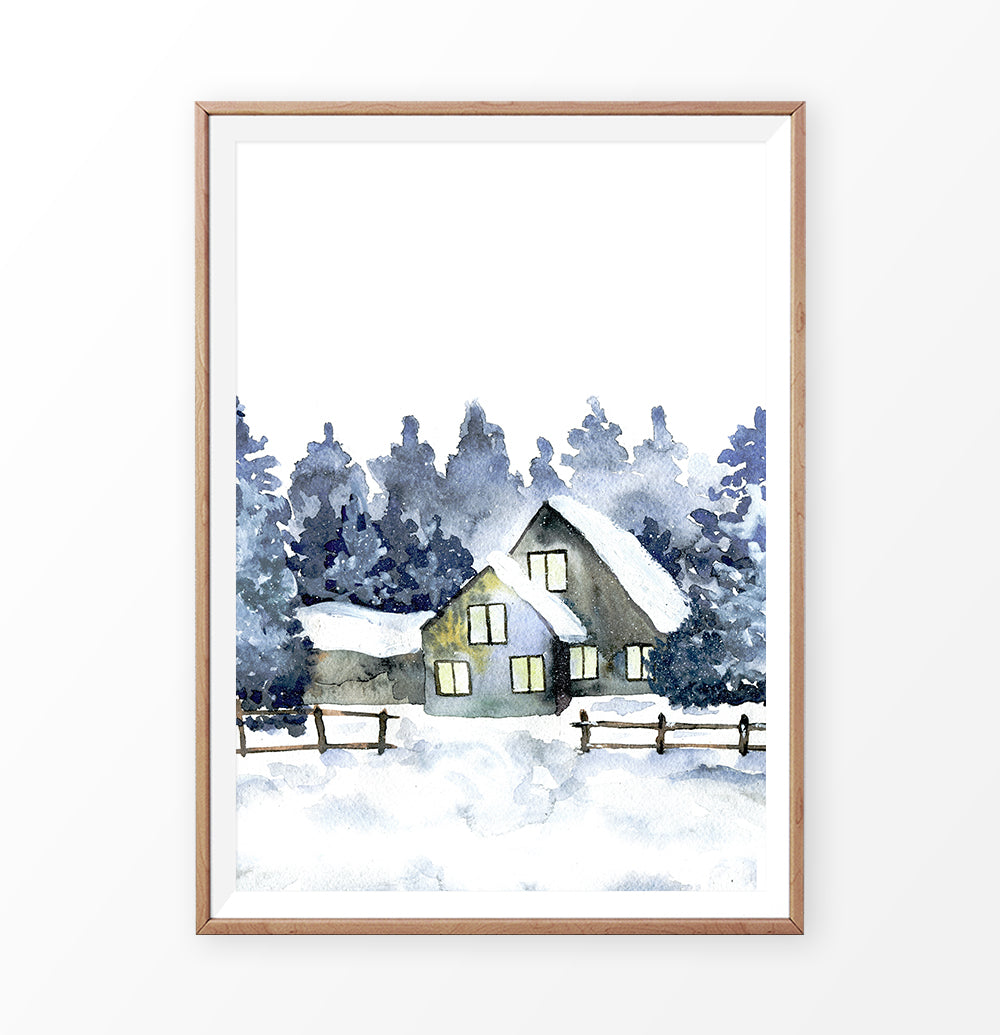 Wooden-framed photo print