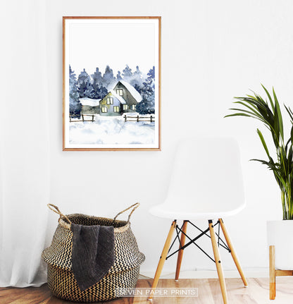 Wooden-framed With Knitted Basket And White Chair