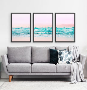 Three photo prints of an azure ocean 3
