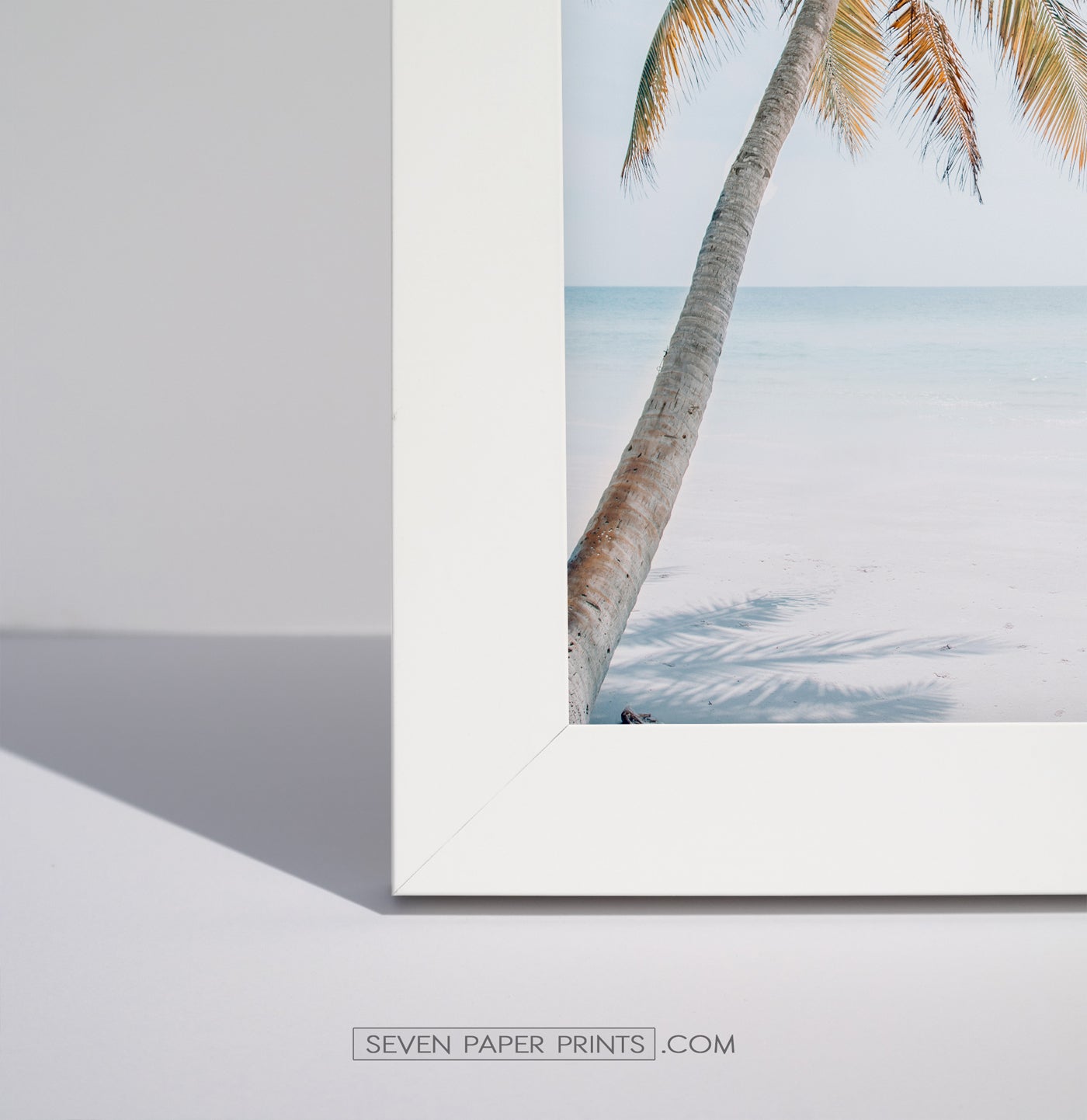 Corner of a white frame