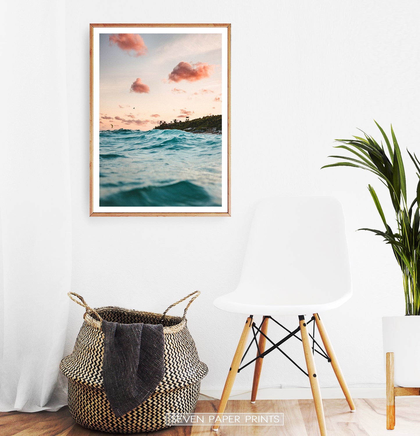 Turquoise Sea Water Close Up Print