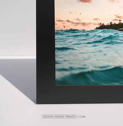 Corner of a black frame