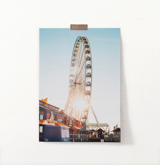 Color Ferris Wheel Print