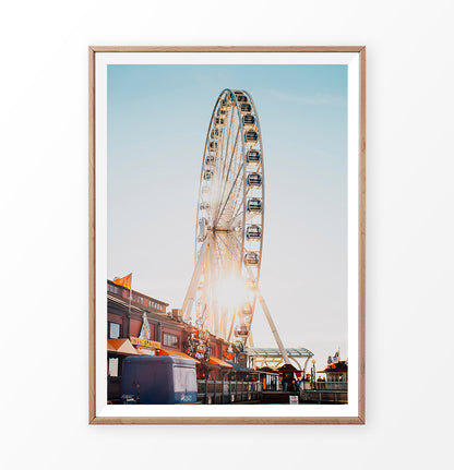 Color Ferris Wheel Print