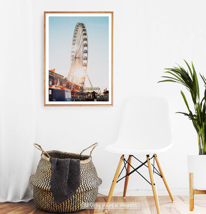 Color Ferris Wheel Print