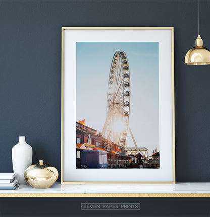 Color Ferris Wheel Print