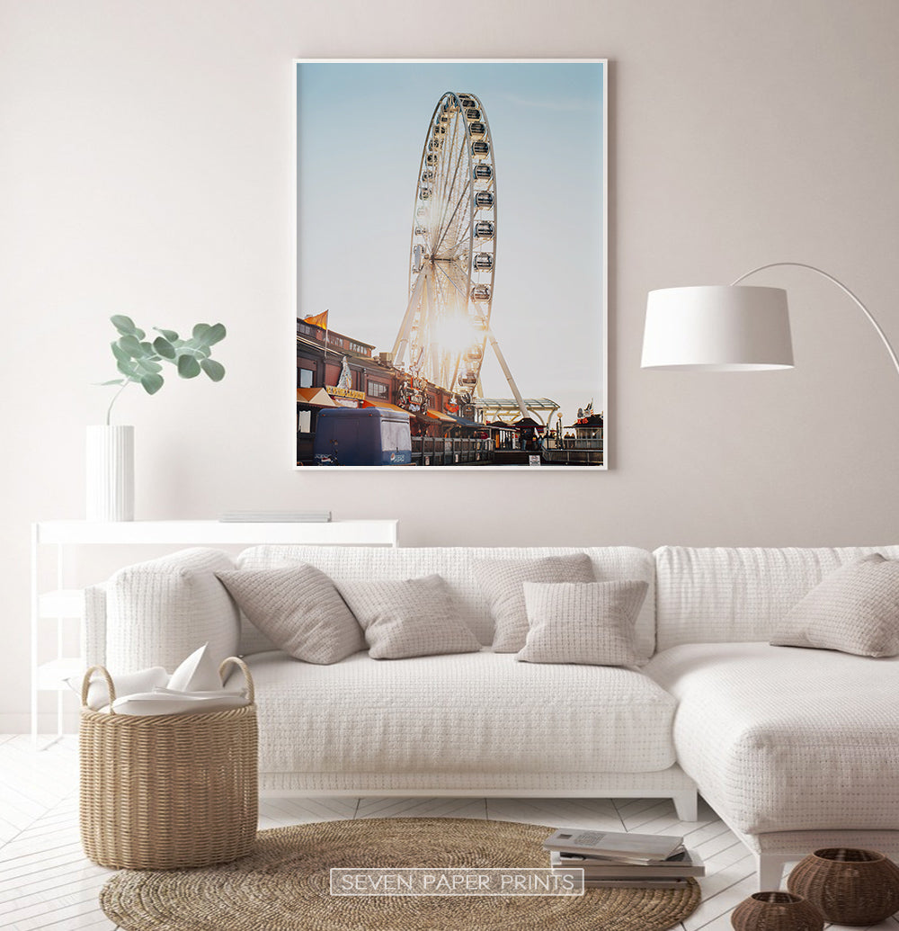 Color Ferris Wheel Print