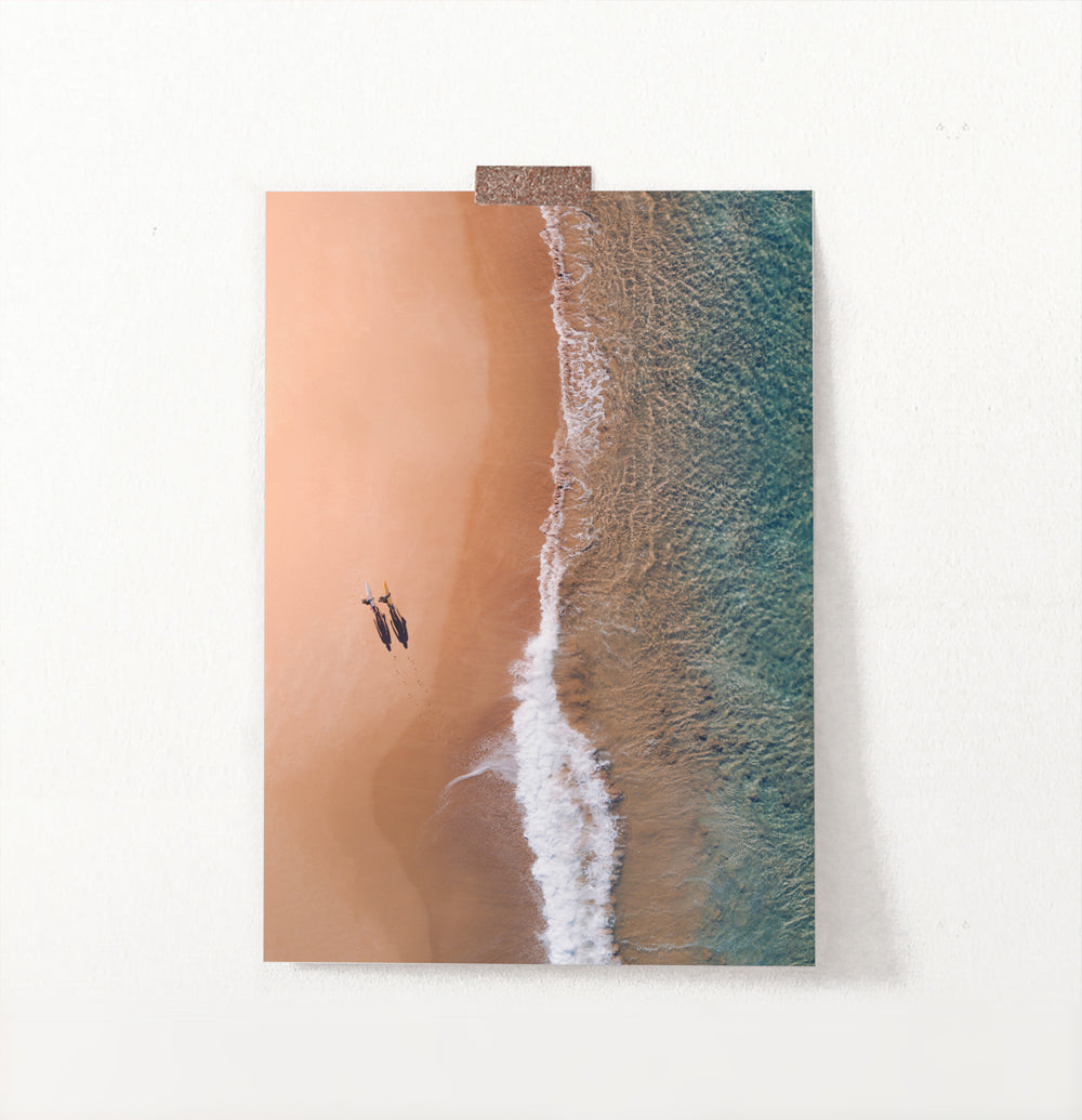 Large Aerial Beach Print