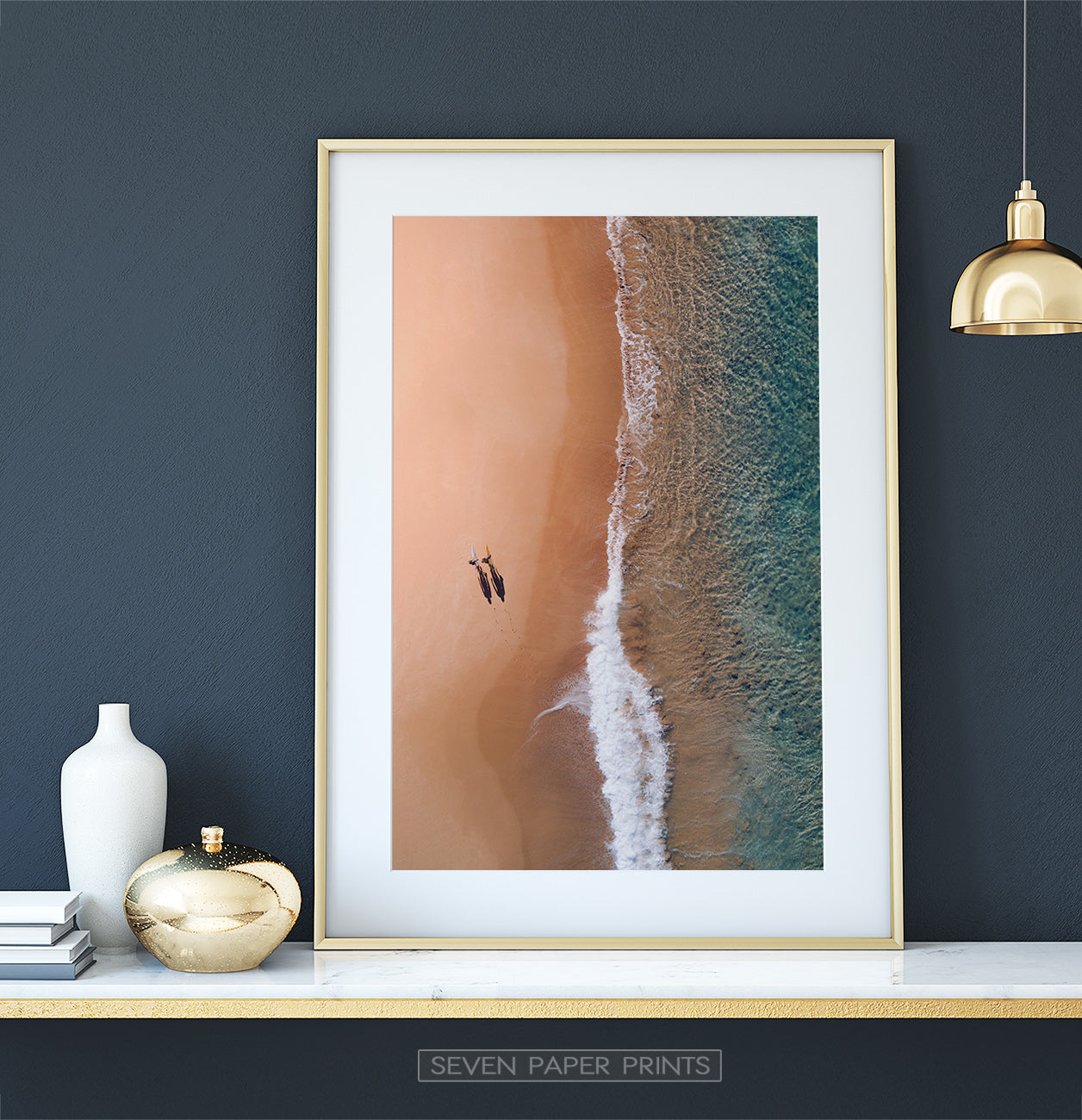 Large Aerial Beach Print