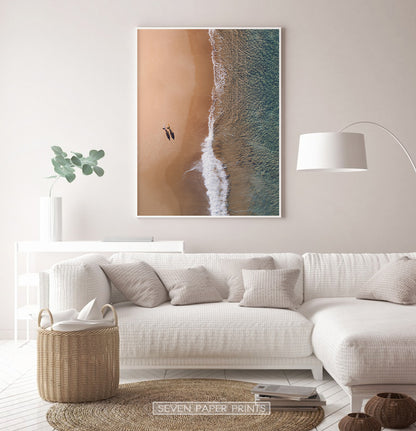 Large Aerial Beach Print