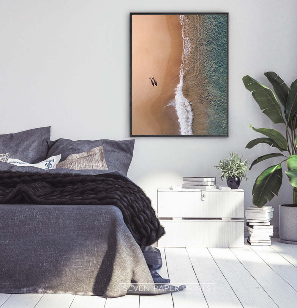 Large Aerial Beach Print