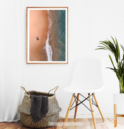 Large Aerial Beach Print
