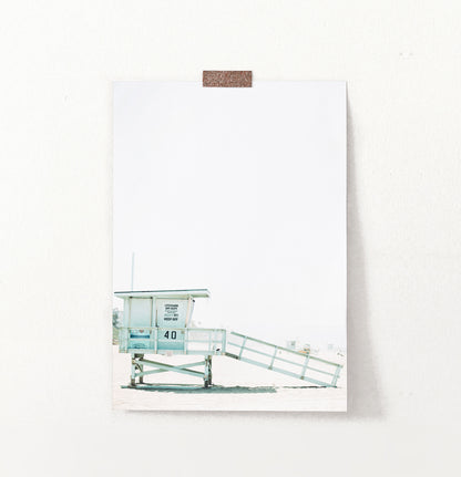 Lifeguard Tower Beach Wall Print