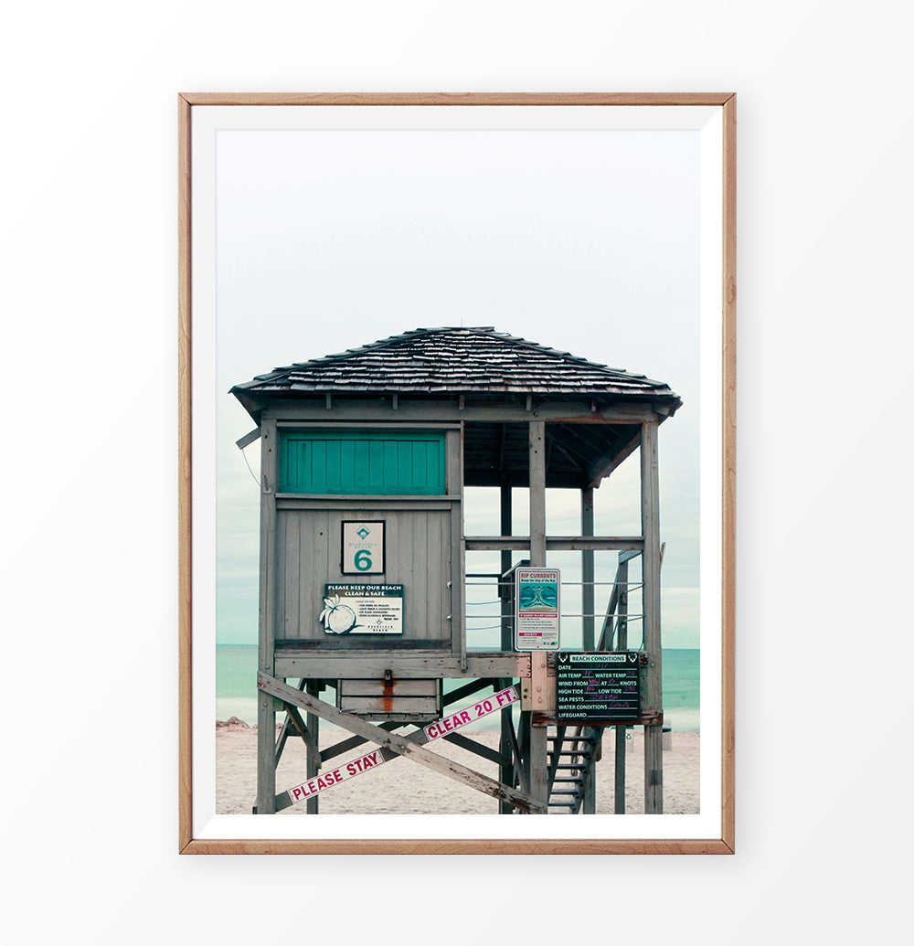 Lifeguard Tower on the California Beach