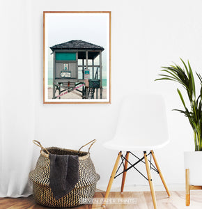 Turquoise Lifeguard Tower Wall Art