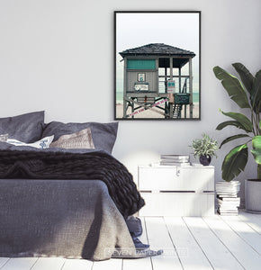 Turquoise Lifeguard Tower Wall Art