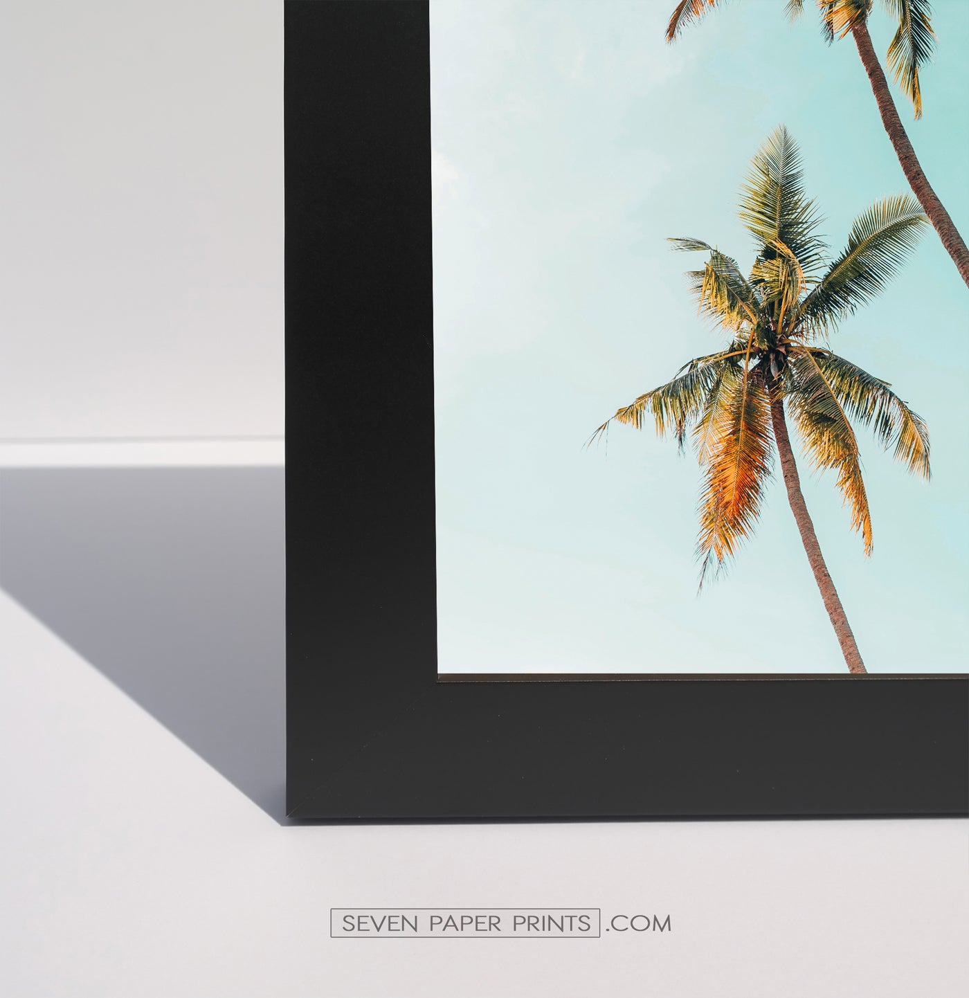 Corner of a black frame