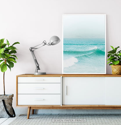 Turquoise Ocean Waves Wall Art