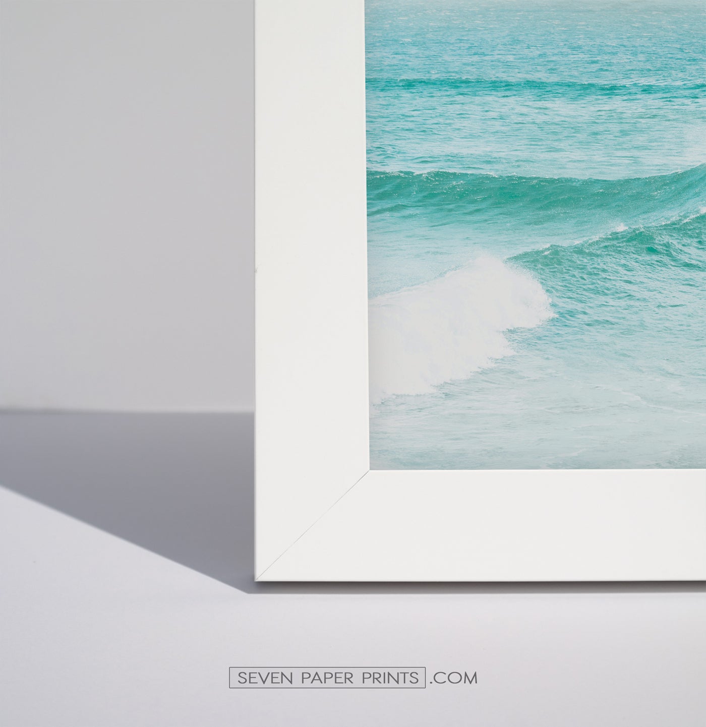 Corner of a white frame