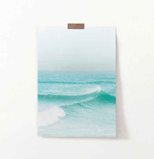 Turquoise Ocean Waves Wall Art