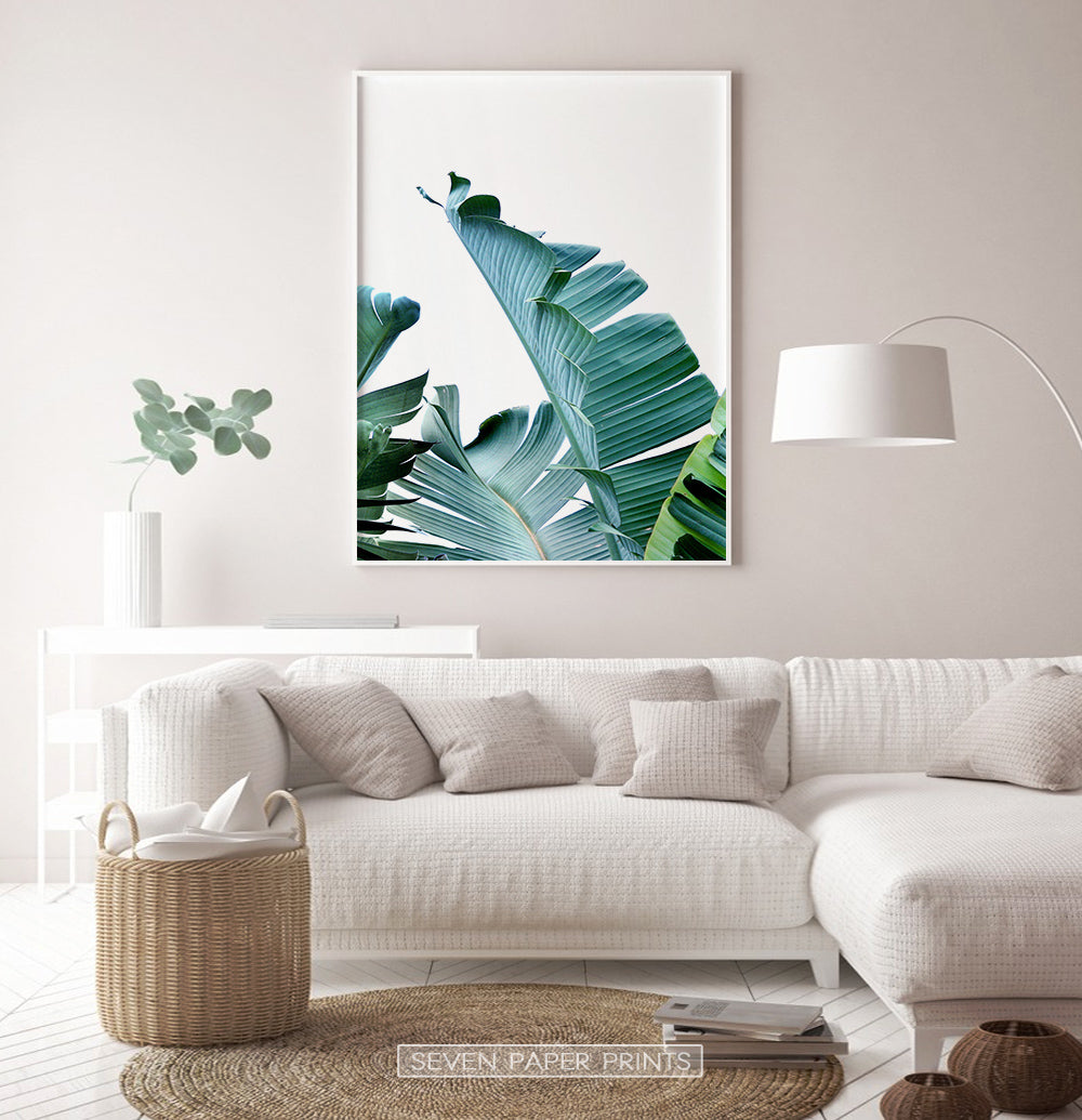 Banana Leaves Tropical Photography Print