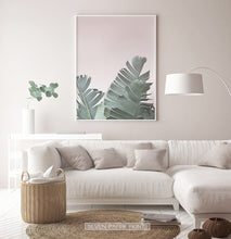 Load image into Gallery viewer, Neutral Color Banana Leaf Print under Sofa

