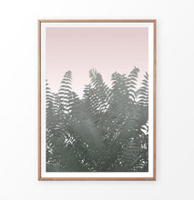 Load image into Gallery viewer, Green tropical plant faded pink photography
