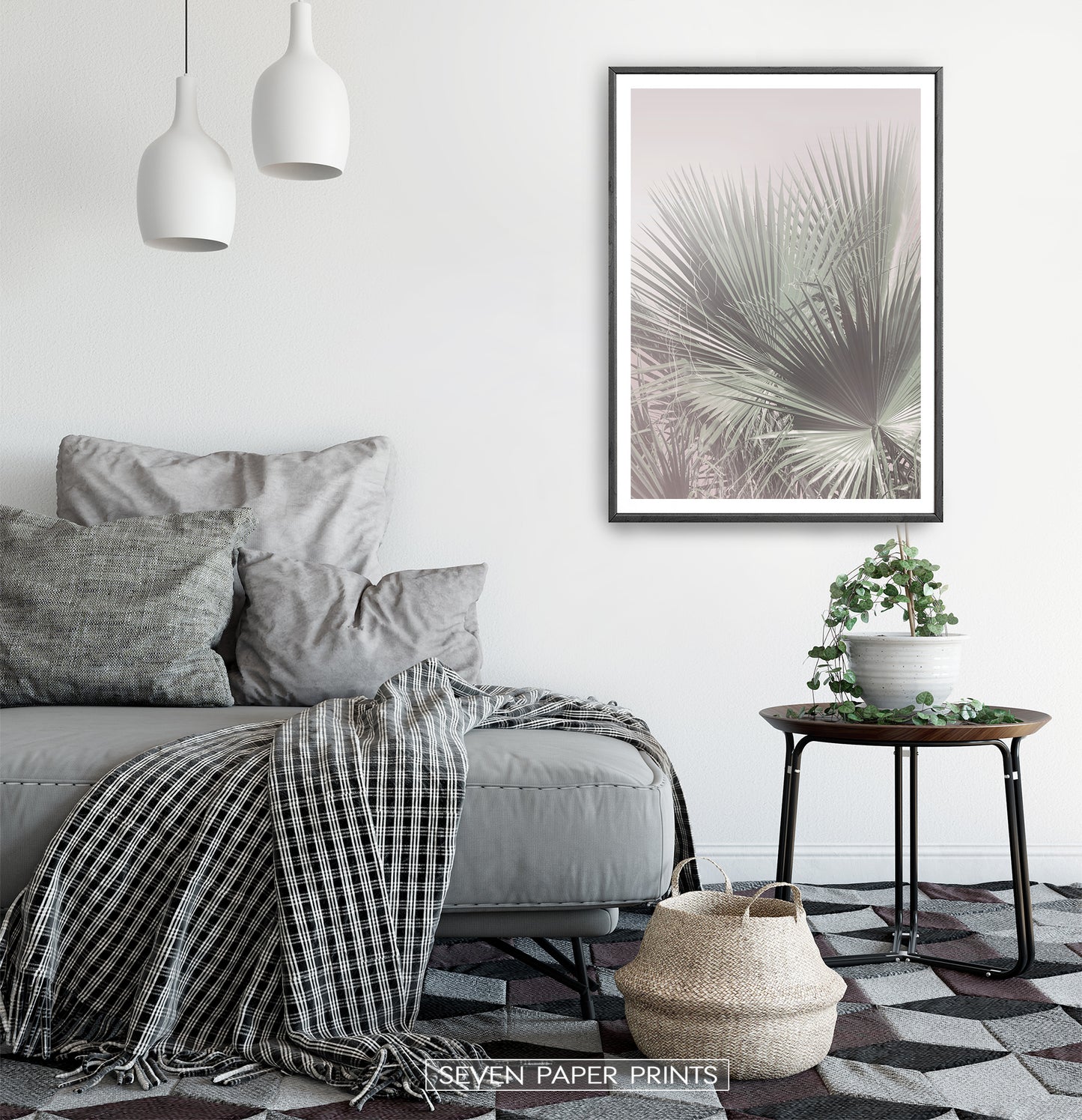 Single Palm Leaves Print