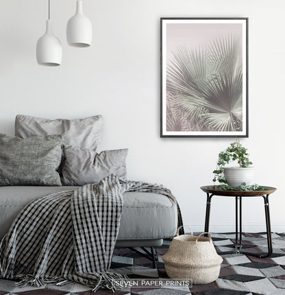Single Palm Leaves Print