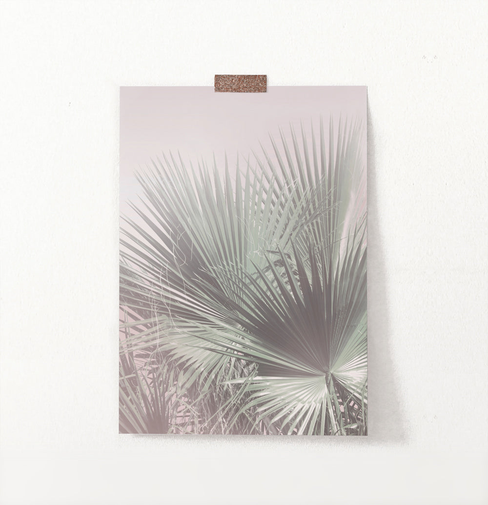 Single Palm Leaves Print