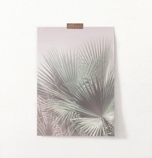 Single Palm Leaves Print