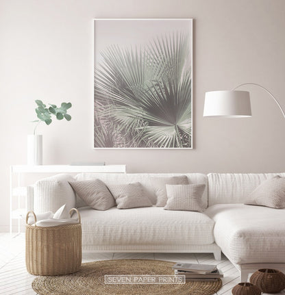 Single Palm Leaves Print