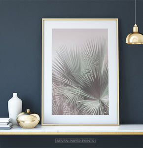 Single Palm Leaves Print