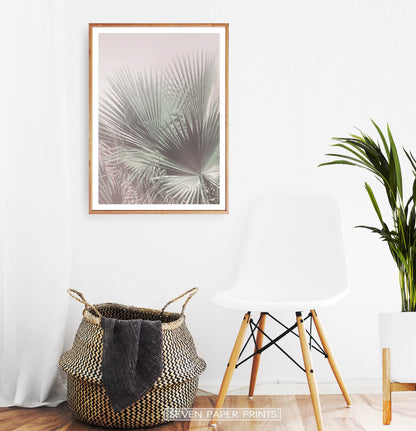 Single Palm Leaves Print