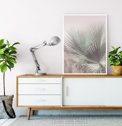 Single Palm Leaves Print