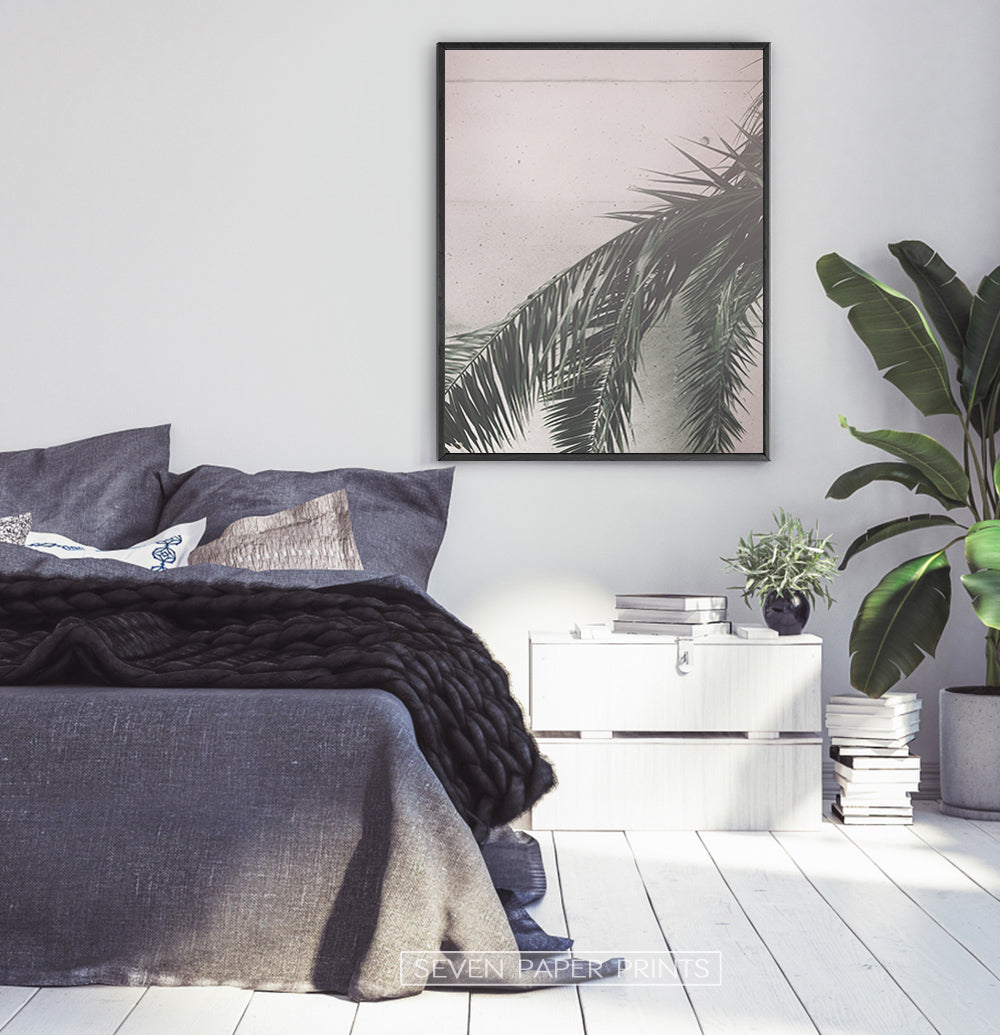 Retro Palm Tree Leaves Wall Art