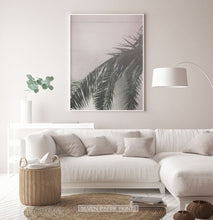 Load image into Gallery viewer, Palm Leaf on Pink Living room Wall Art
