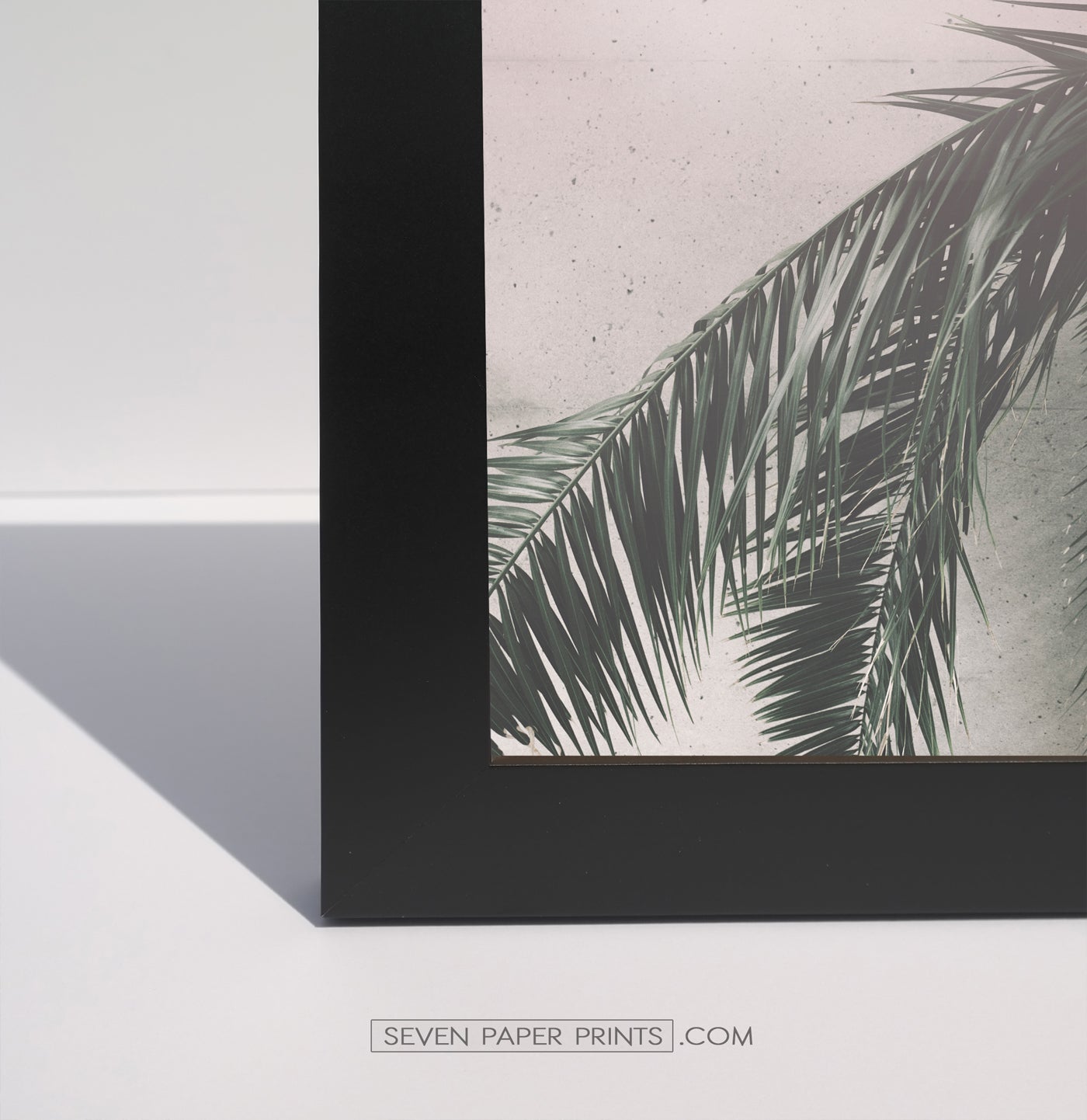 Corner of a black frame
