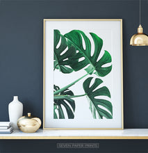 Load image into Gallery viewer, Tropical Leaf Print for Dark Walls
