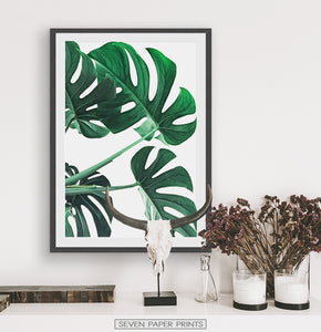 Realistic Monstera Leaf Wall Decor