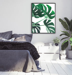 Realistic Monstera Leaf Wall Decor