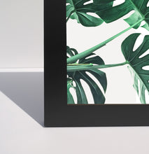 Load image into Gallery viewer, Black frame profile with monstera print
