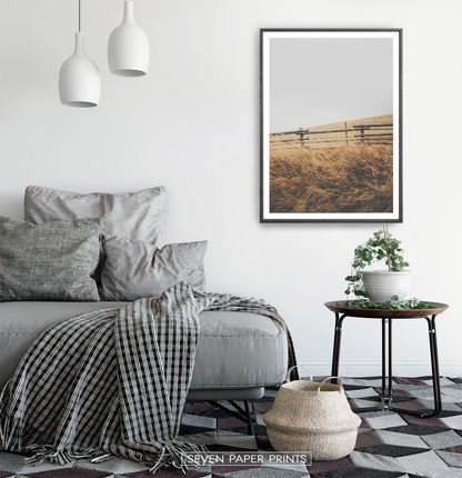 Black-framed in a white&gray bedroom
