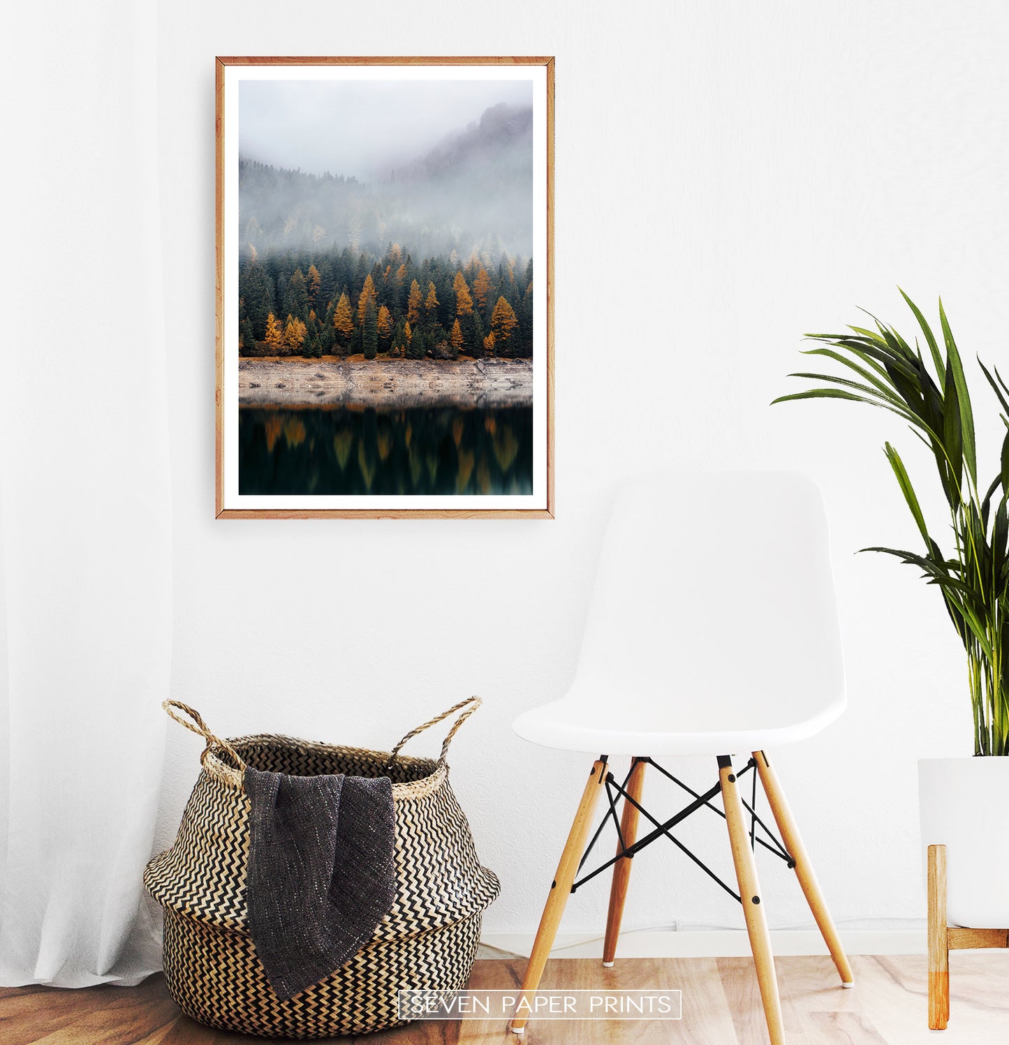 Wooden-framed In A White Room